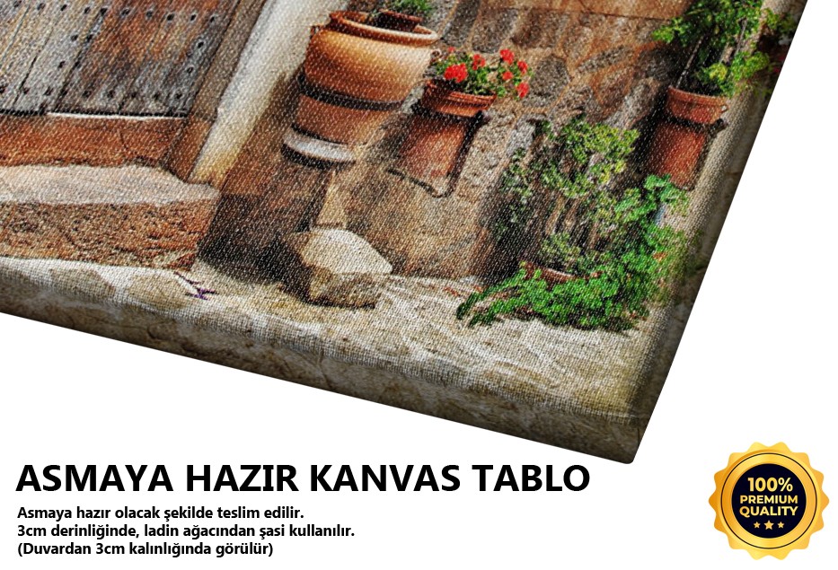 Eski Akdeniz Sokakları Tablo