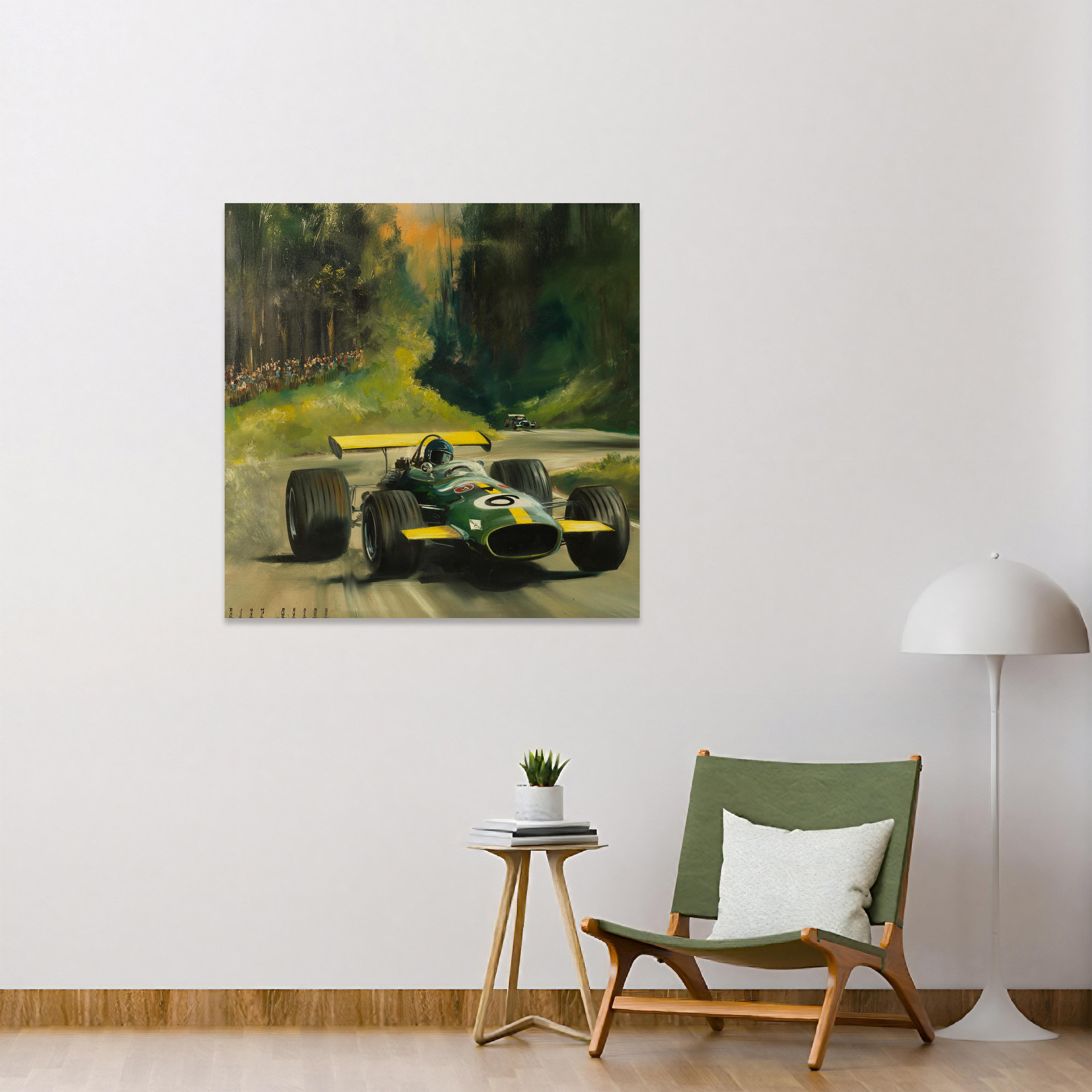 Formula Aracı Yağlıboya