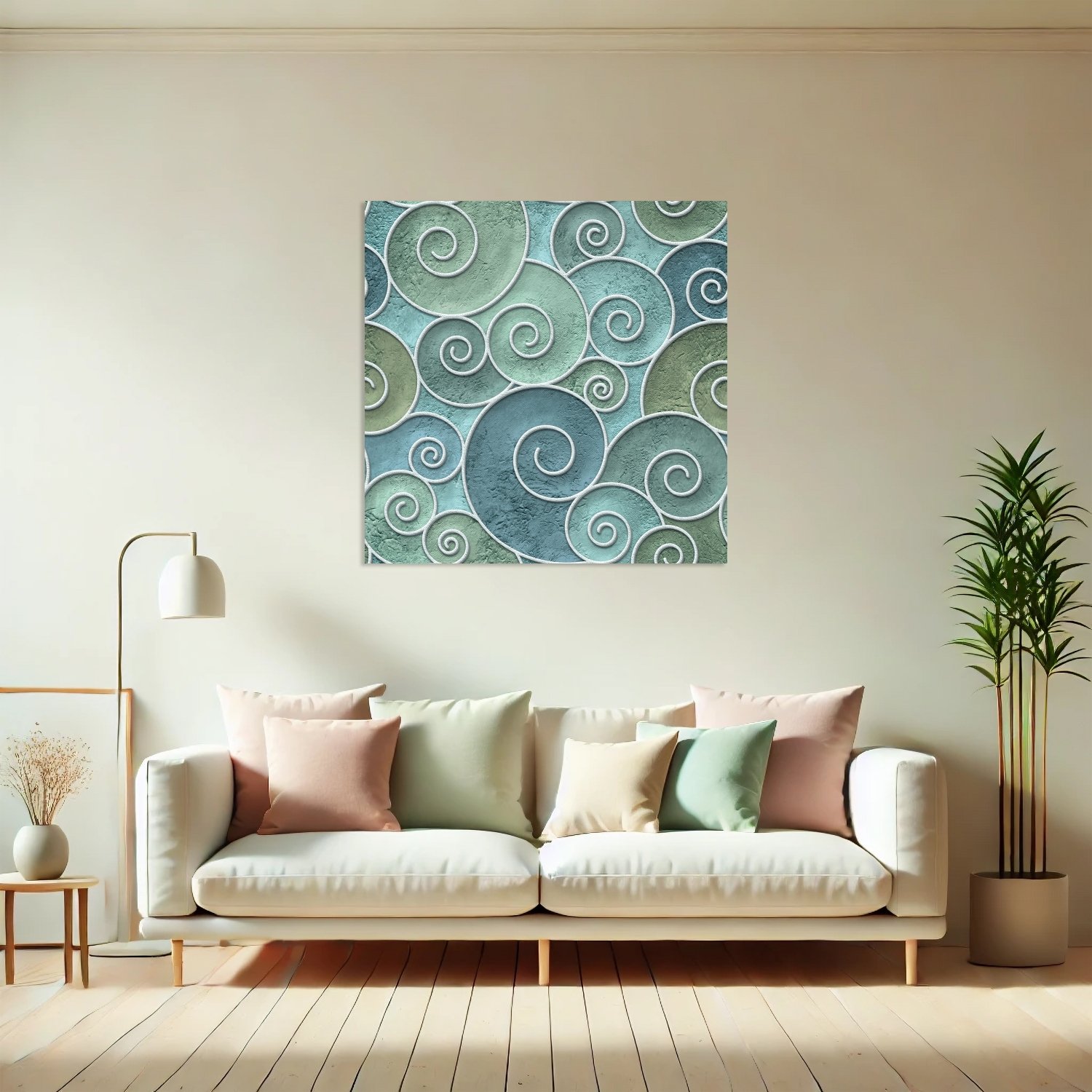 Yeşil Spiral Dalga Deseni