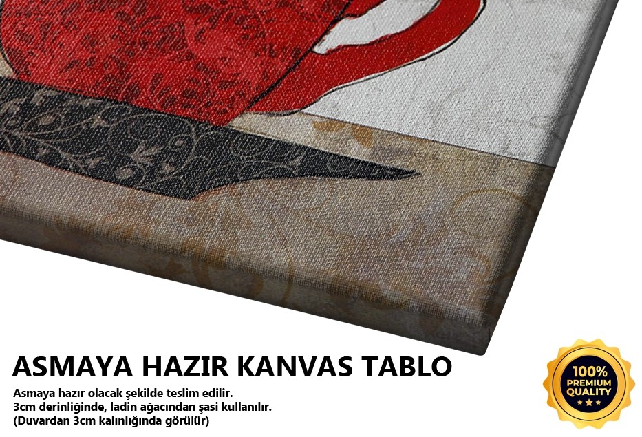 Desenli Fincan Tablo