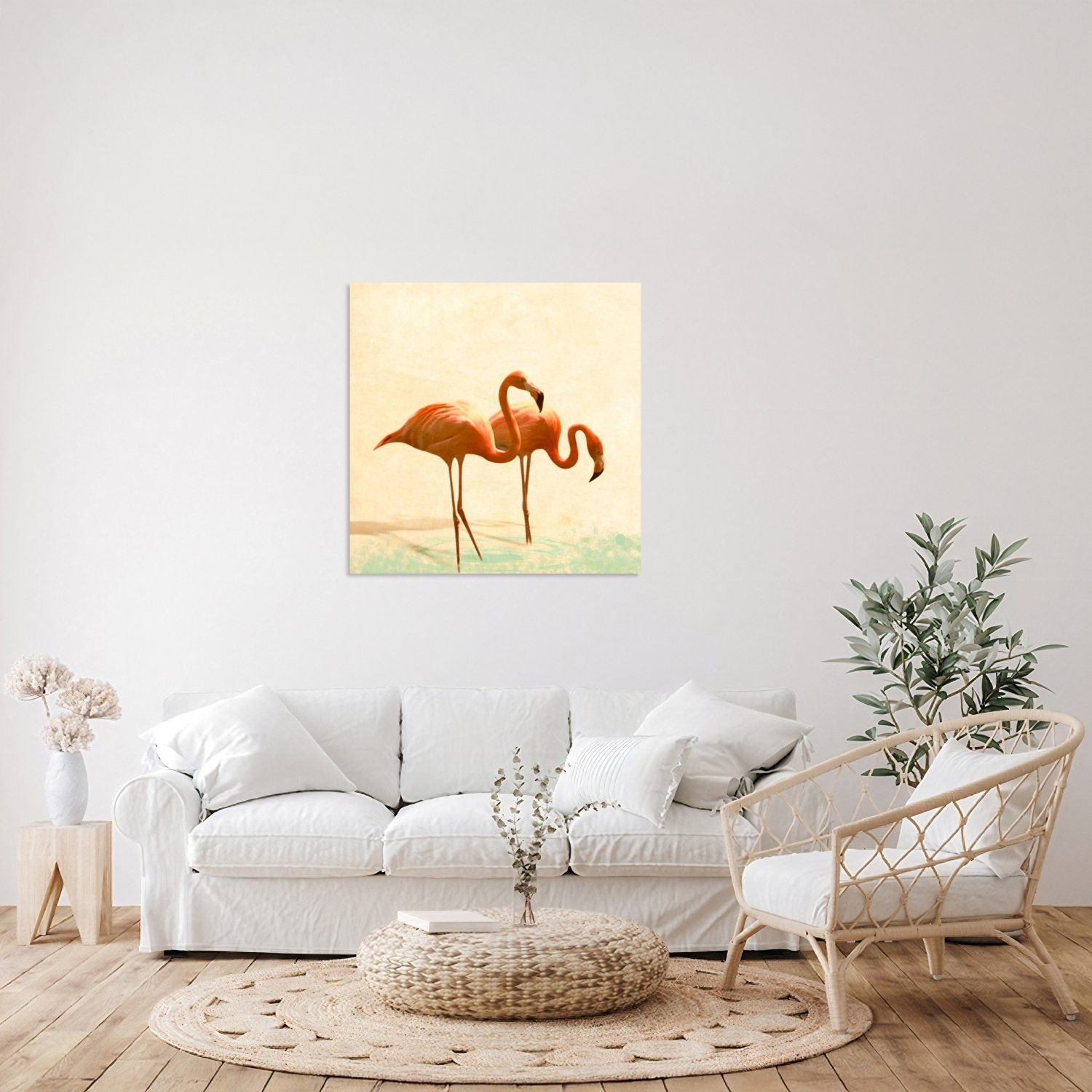 Üçlü Flamingo Sol Tablo