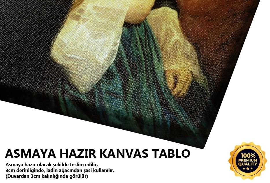 Türk Kadını Portresi Tablo