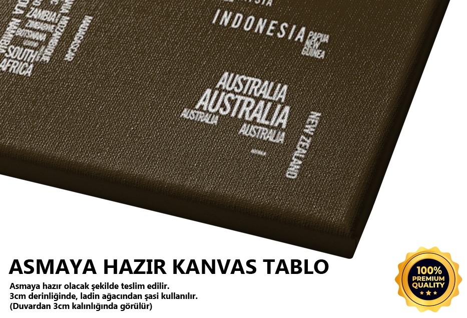 Dünya Haritası Tablo