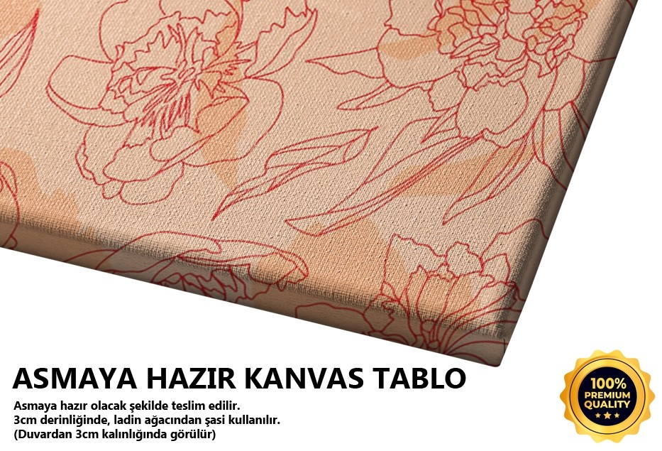 Somon Çiçekler Tablo