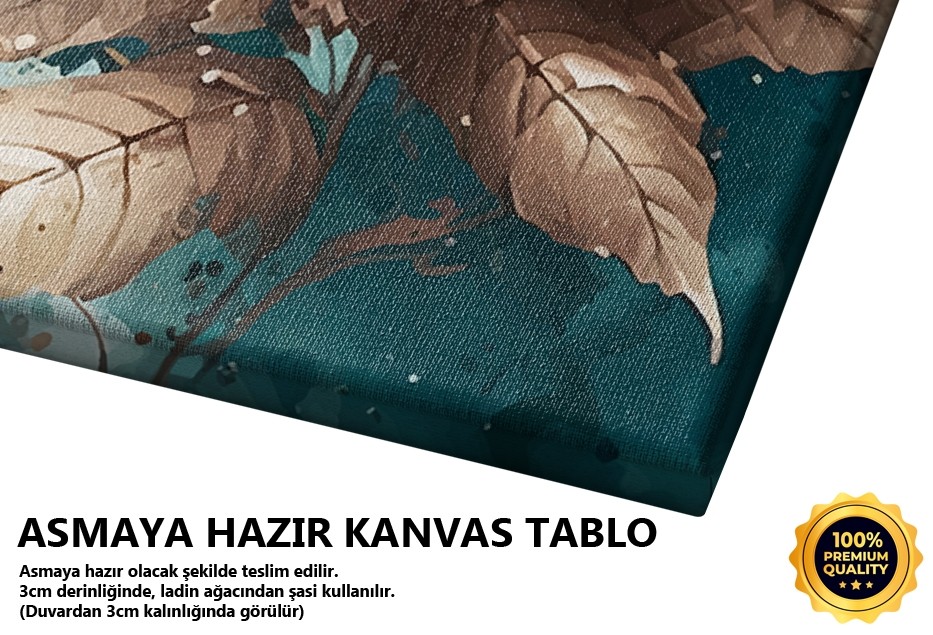 Krem Çiçek Deseni