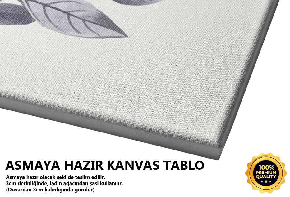 Mavi Çiçek Tablo