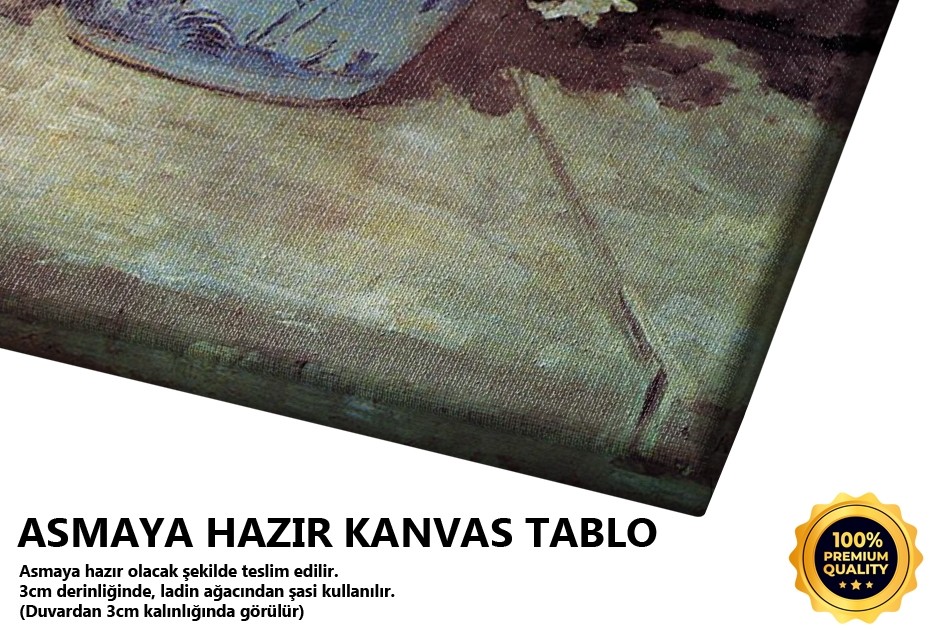 Mavi Vazoda Çiçekler Tablo
