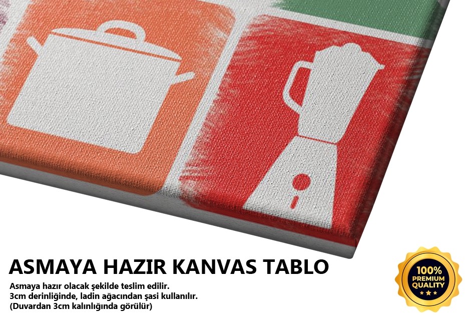 Colours İn Kitchen Tablo