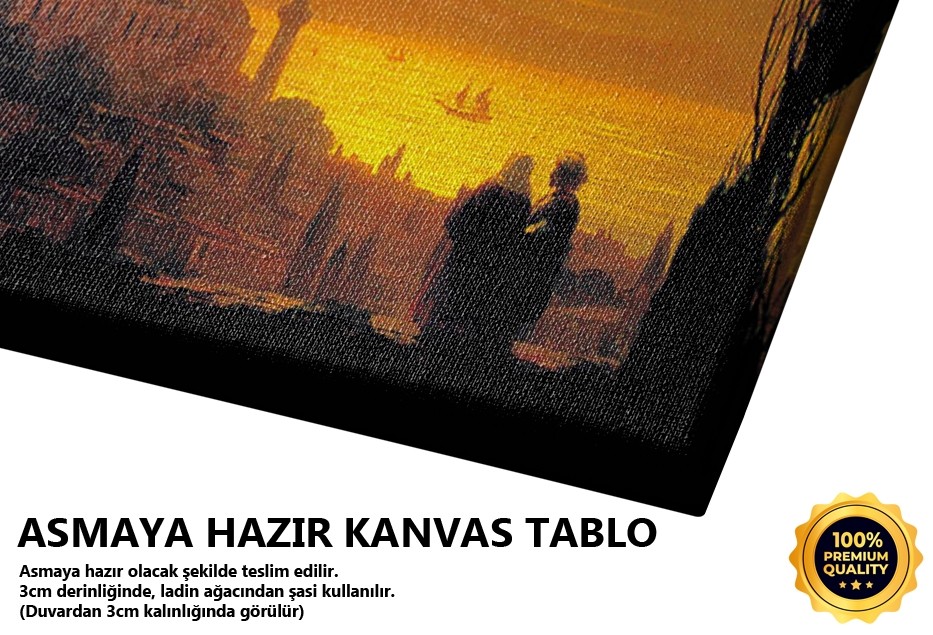 İstanbul'da Dolunaylı Gece, 1847 Tablo
