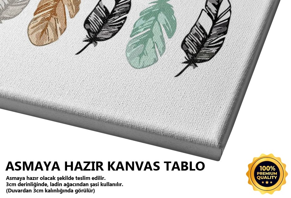 Renkli Tüyler Tablo