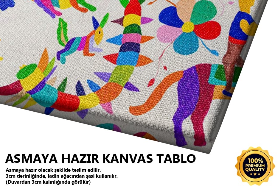 Renkli Hayvancıklar Tablo