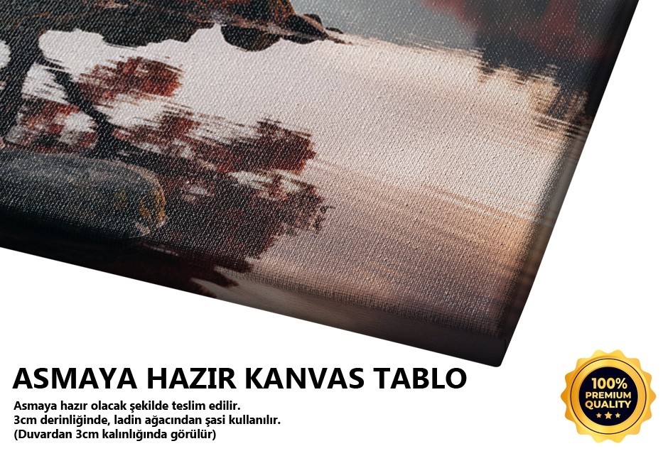 Kırmızı Ağaç Manzarası