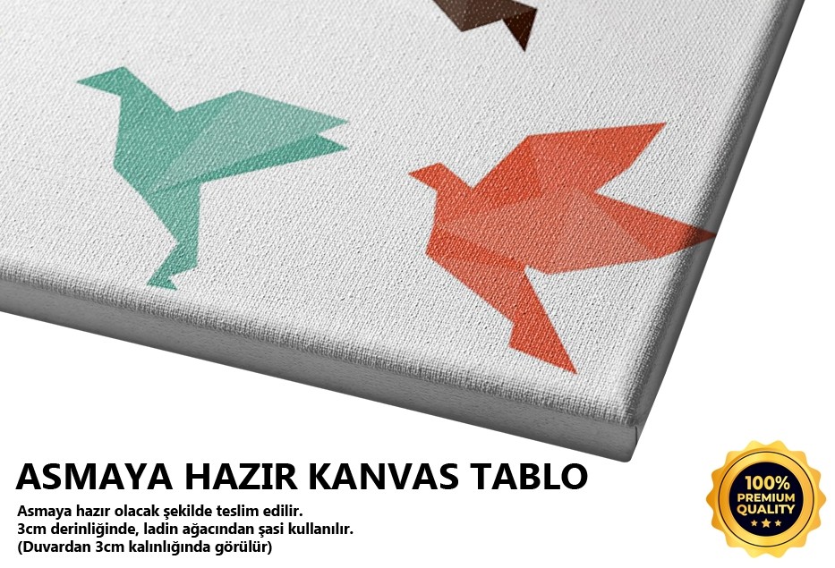 Kağıttan Kuş Sürüsü Tablo
