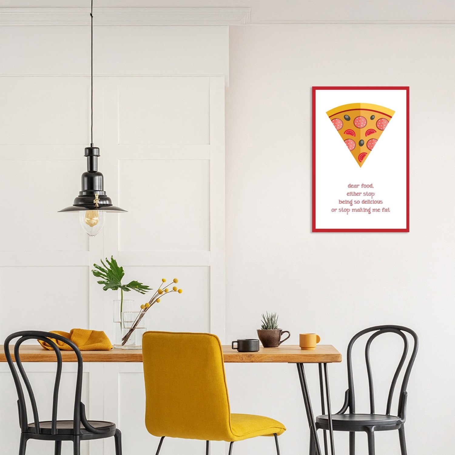 Pizza İngilizce Tablo