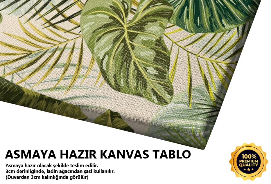 Dörtlü Set Yapraklar Tablo