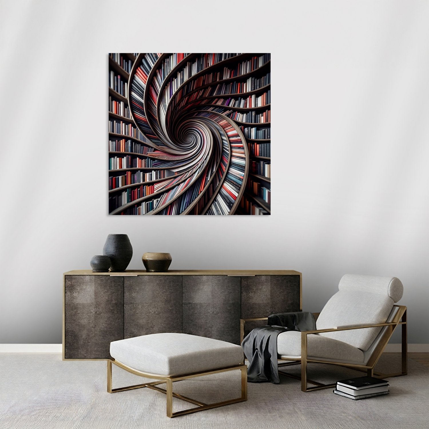 Spiral Kitaplık Deseni
