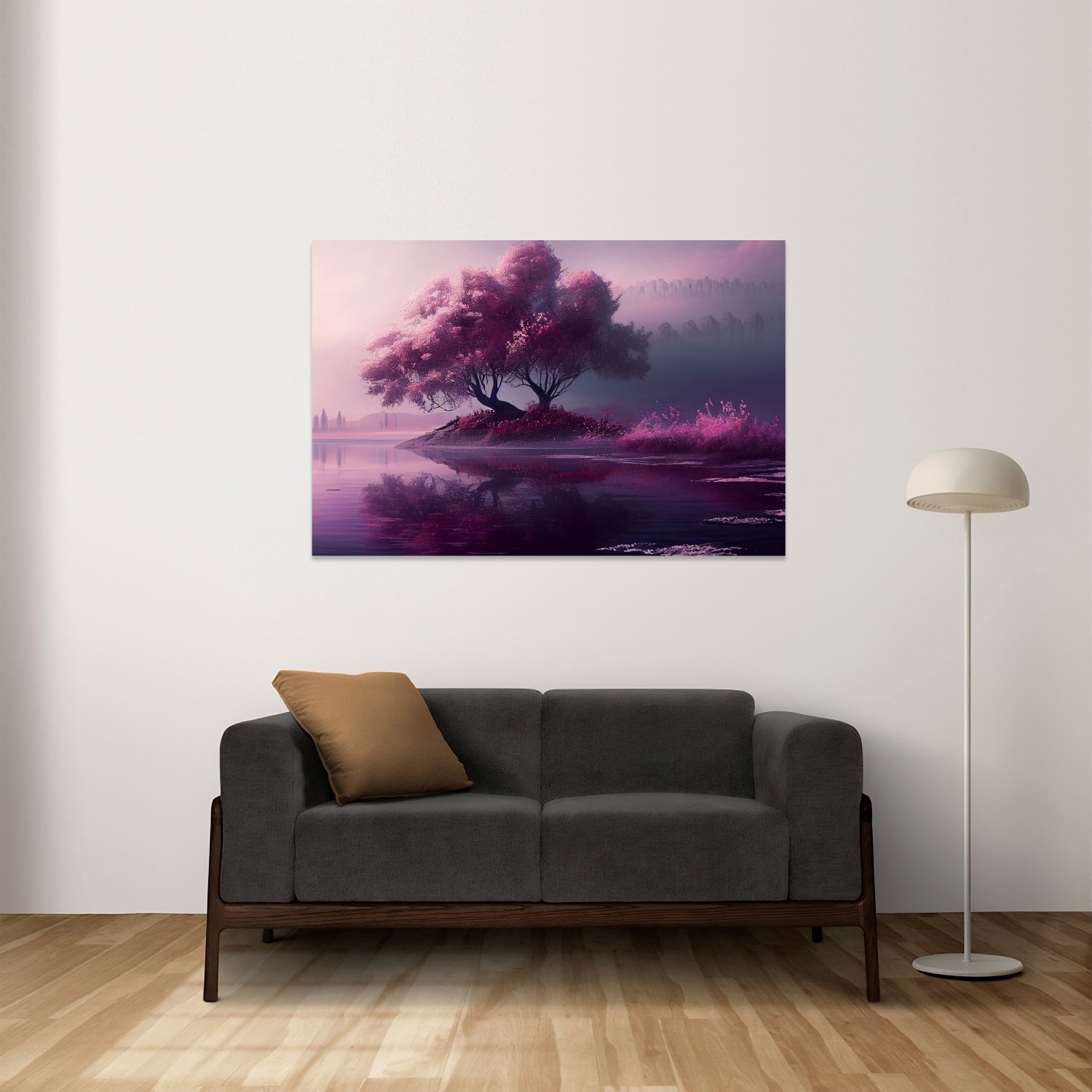 Pembe Ağaç Manzarası