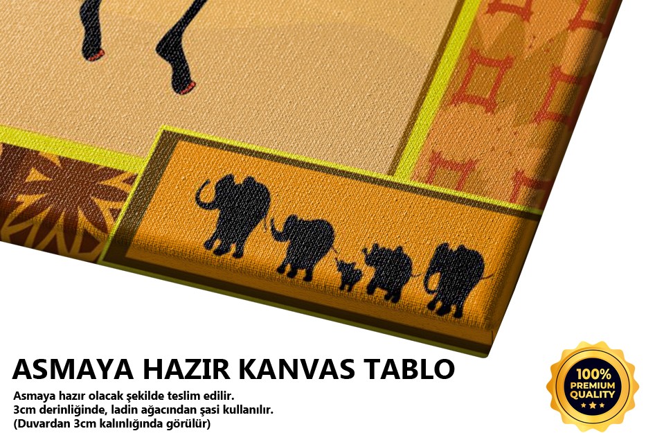 Afrikalı Kadın Tablo