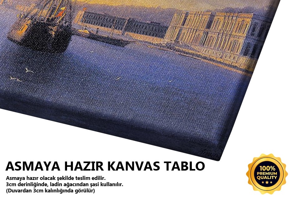 Çırağan Sarayı Önünde Osmanlı Donanması, 1875 Tablo