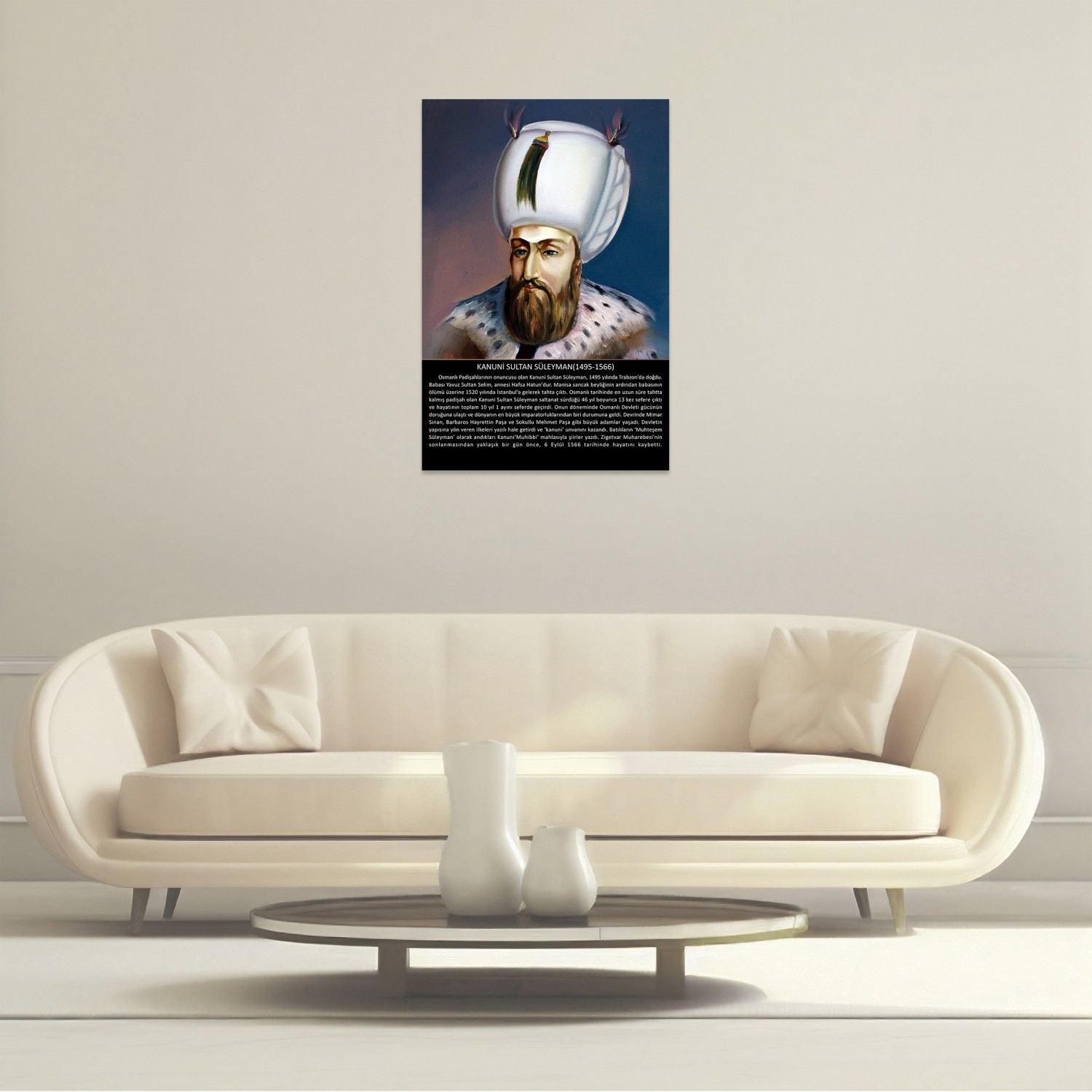 Kanuni Sultan Süleyman (1495-1566) Tablo