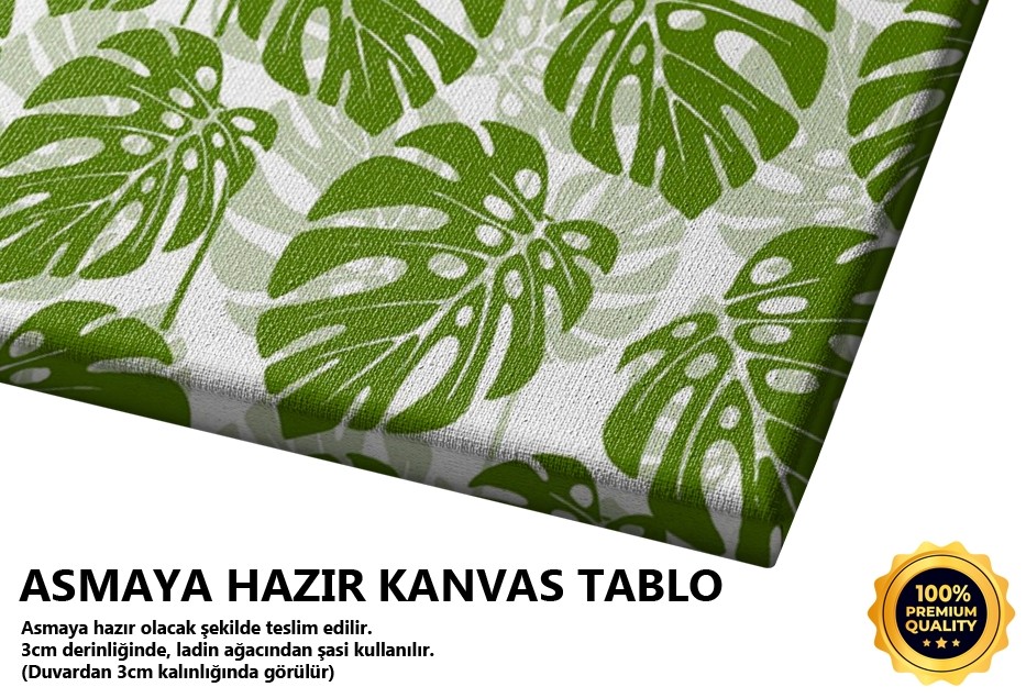 Dörtlü Set Yapraklar Tablo