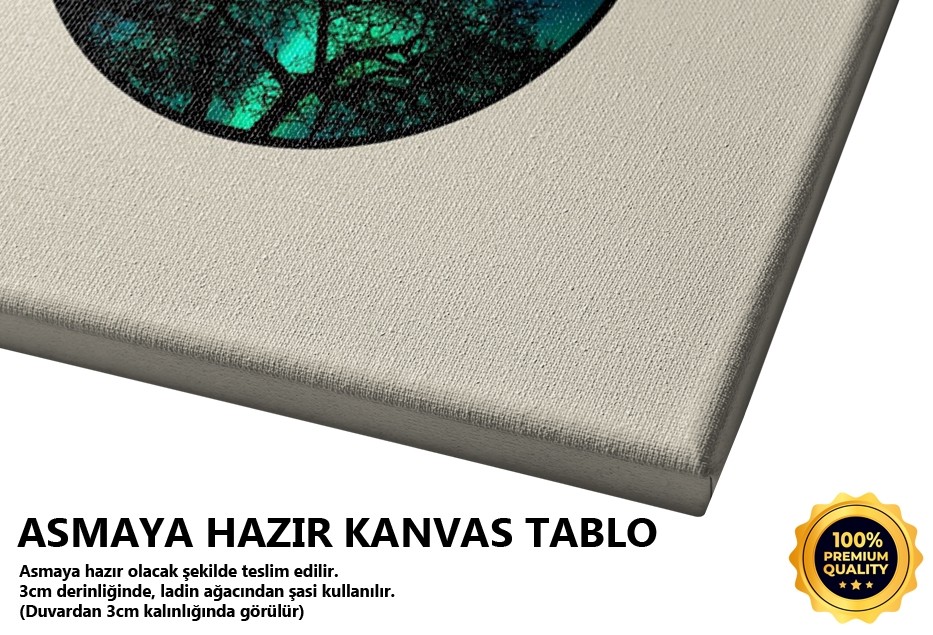 Orman Ve Yeşil Işık Tablo