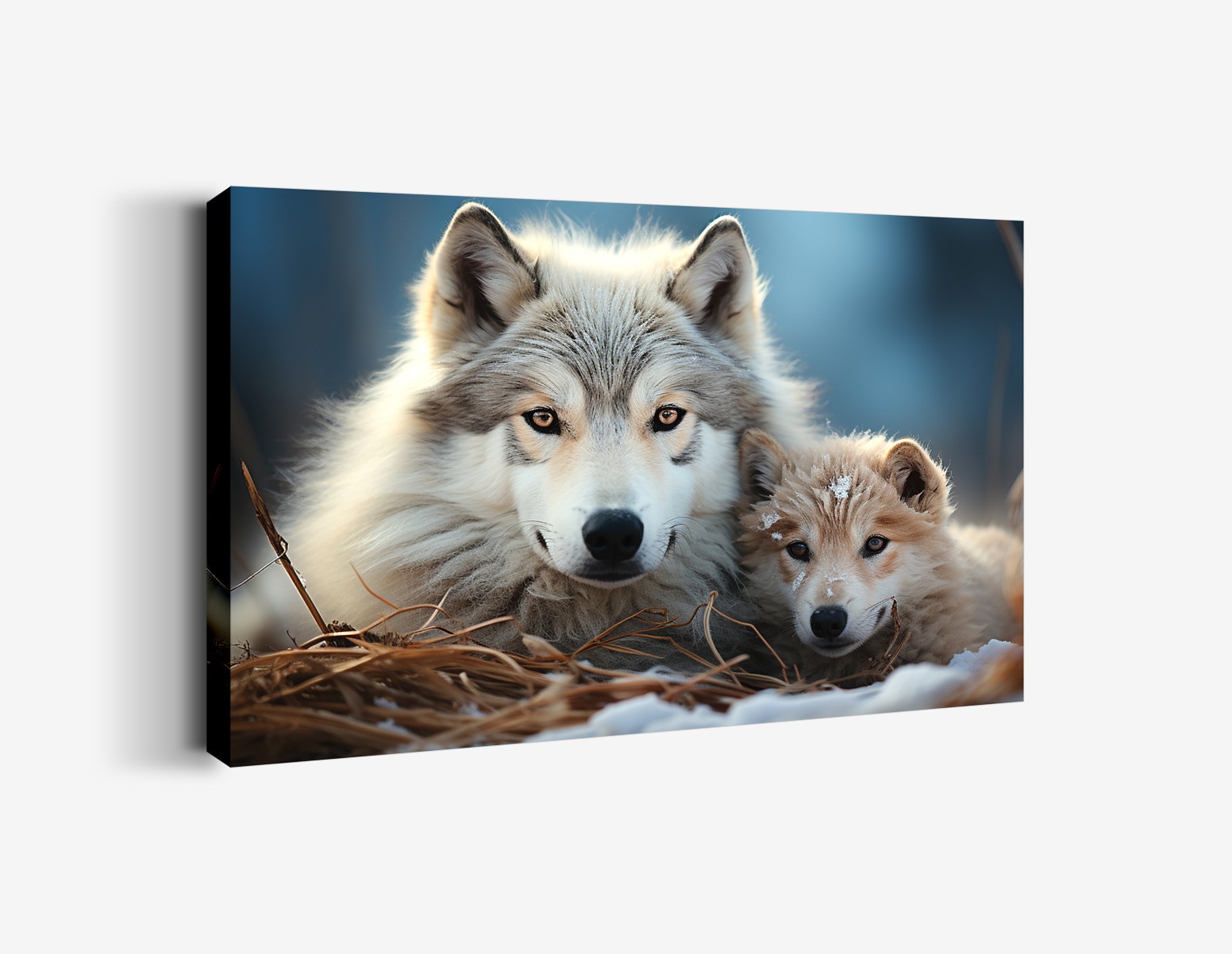 Karda Oynayan Yavru Köpek