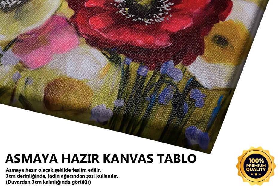 Sarı Ve Kırmızı Gelincikler Tablo