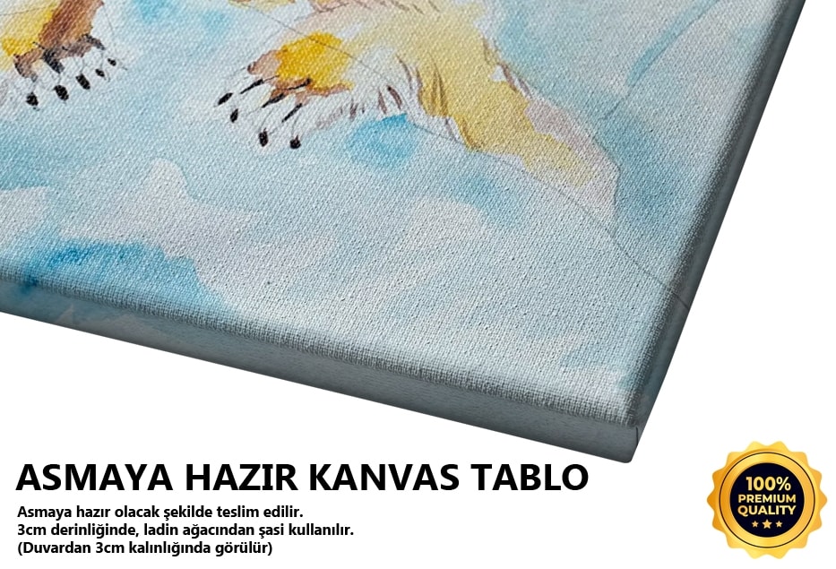 Ayı Suluboya Tablo