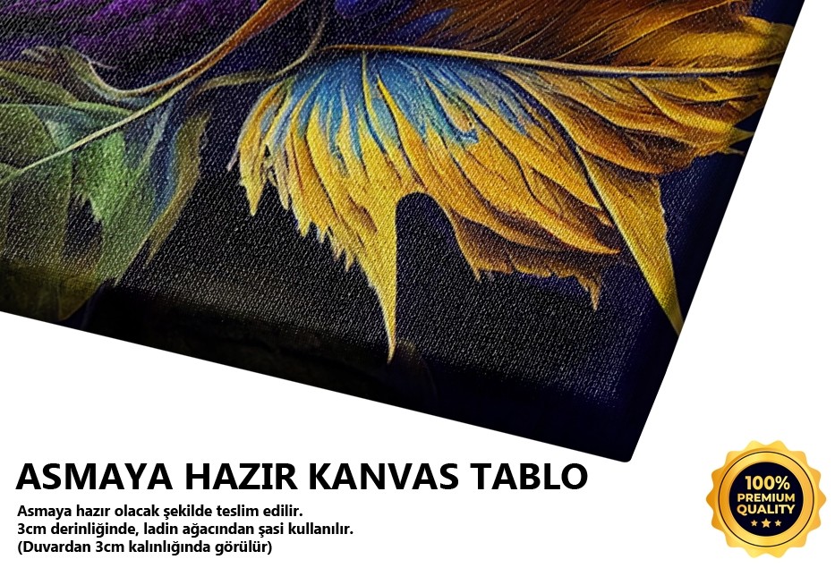 Mor ve Altın Yaprak Detayı