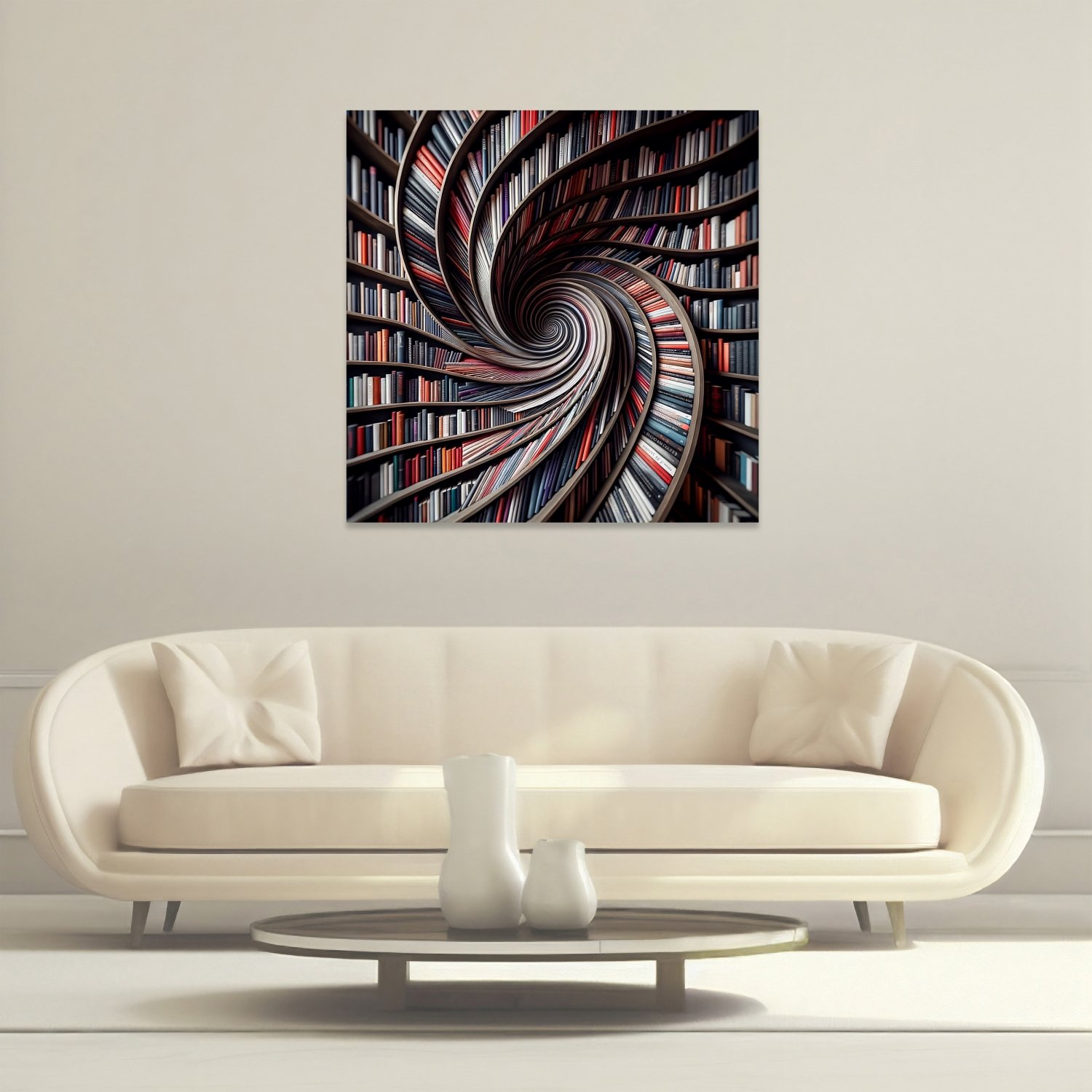 Spiral Kitaplık Deseni