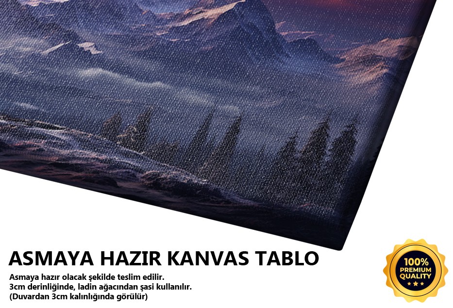 Görkemli Dağ Zirvesi ve Gün Batımı
