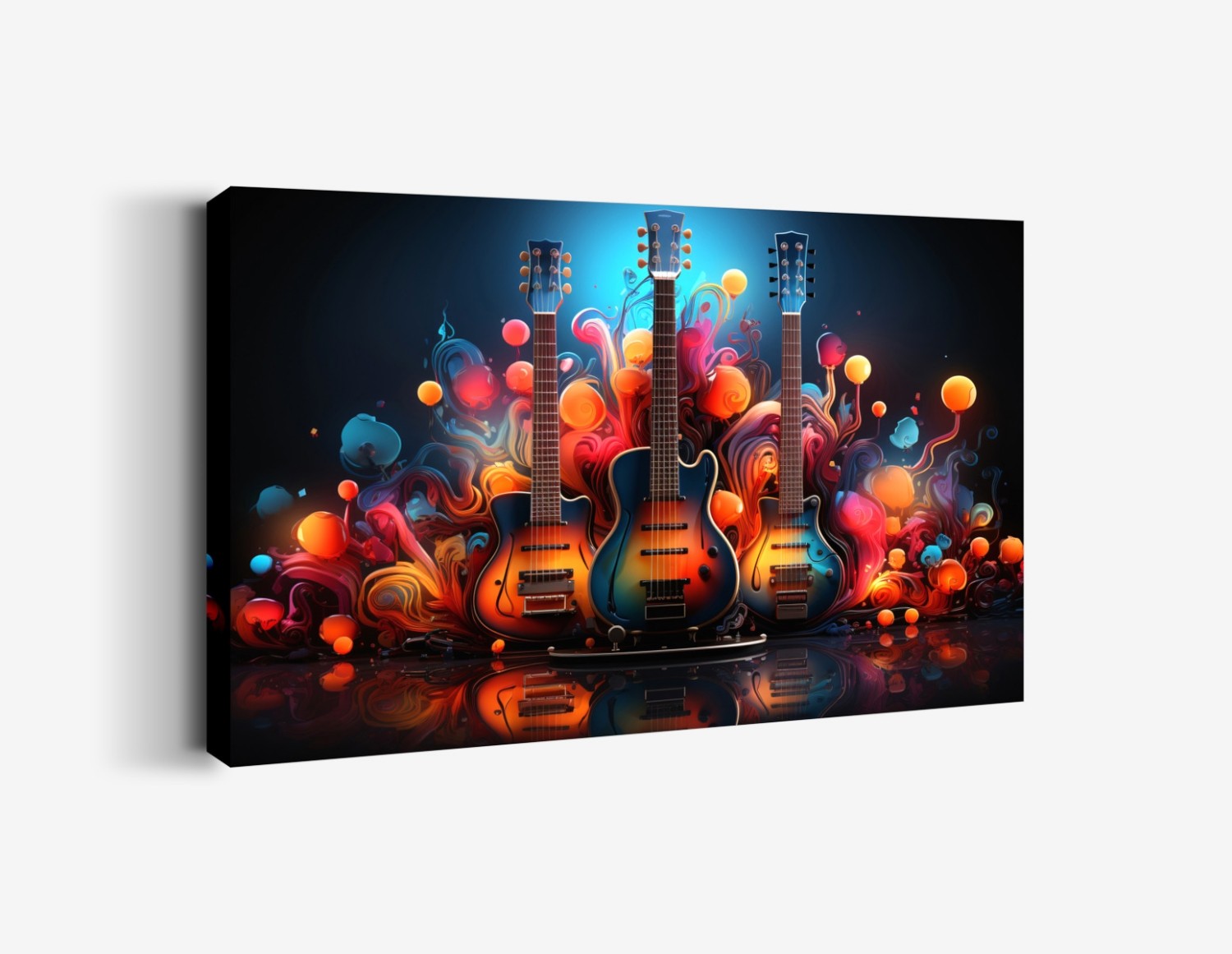 Renkli Lambalar ve Gitar