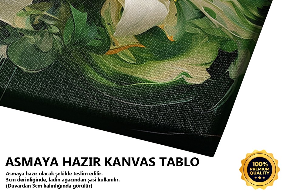 Yeşil Beyaz Çiçekler