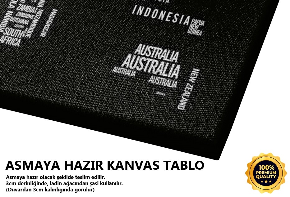 Dünya Haritası Tablo