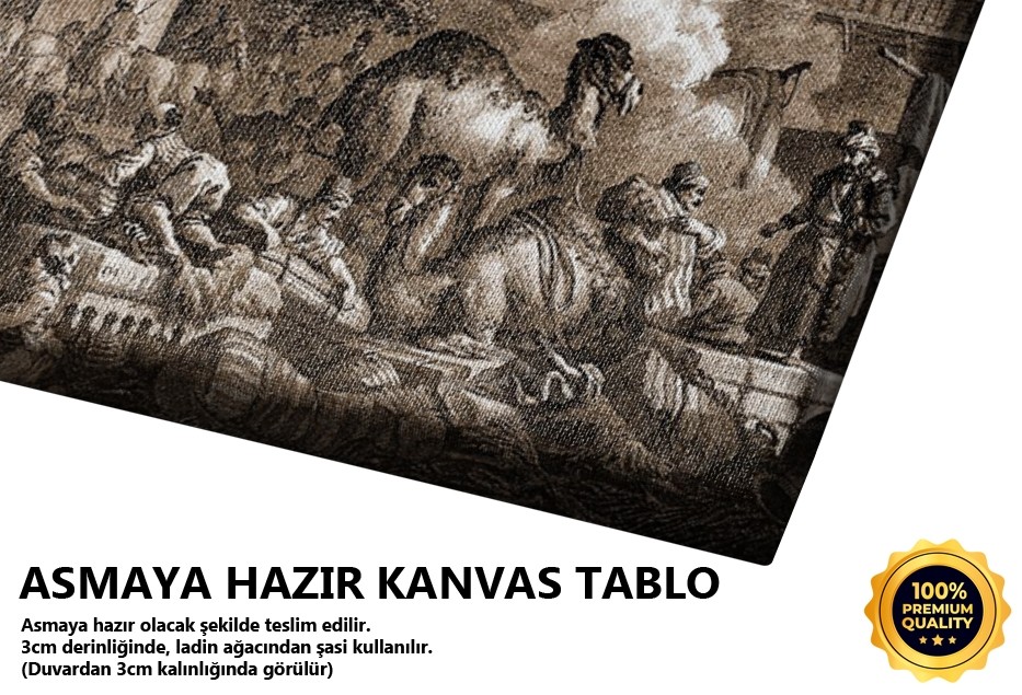 Bir Kervansarayın İçten Görünüşü Tablo