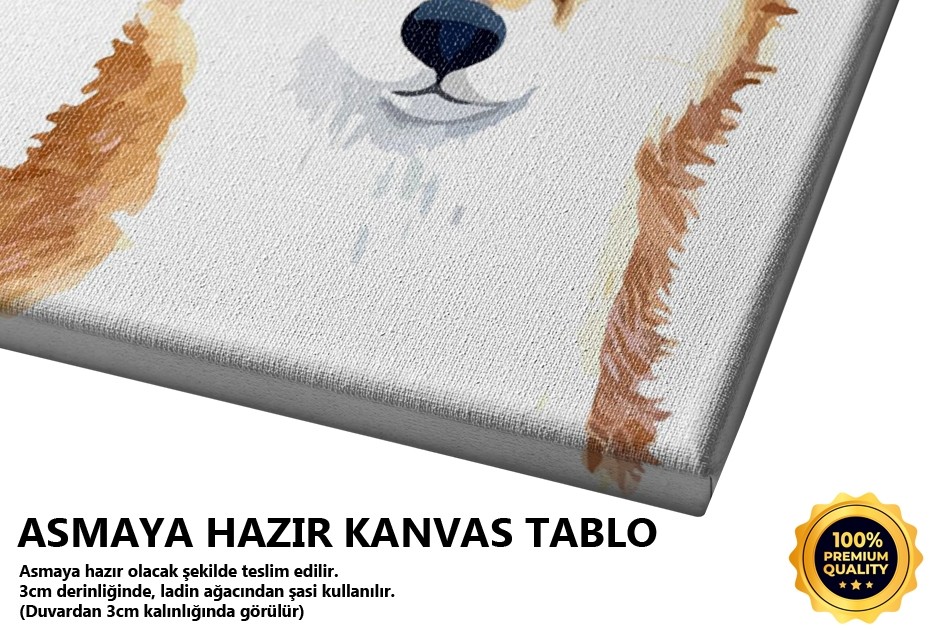 Süslü Köpek Tablo
