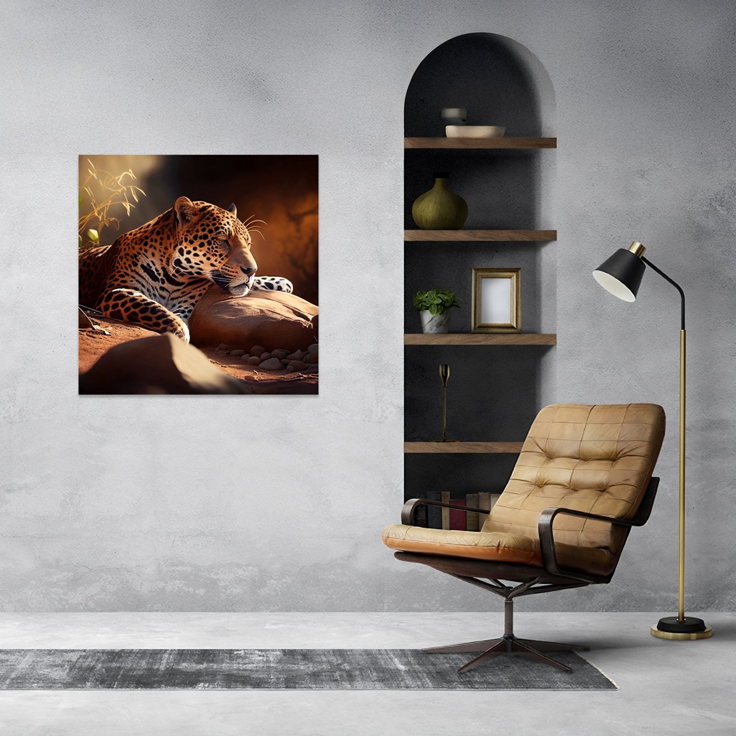 Dinlenen Leopar