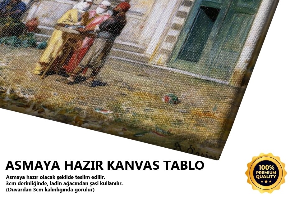 Cami Önünde Pazar Tablo