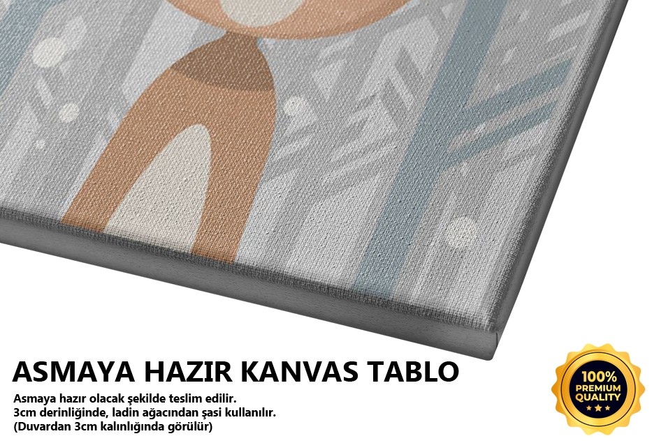 Tavşan Portre Tablo