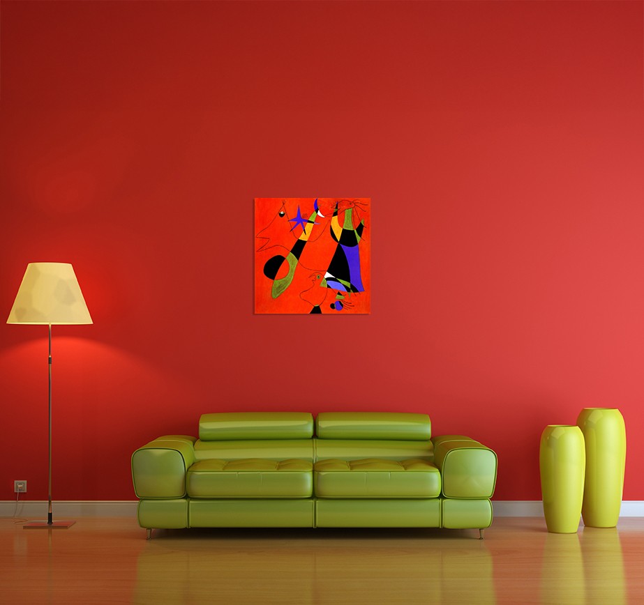 Personages On A Red Ground Tablo