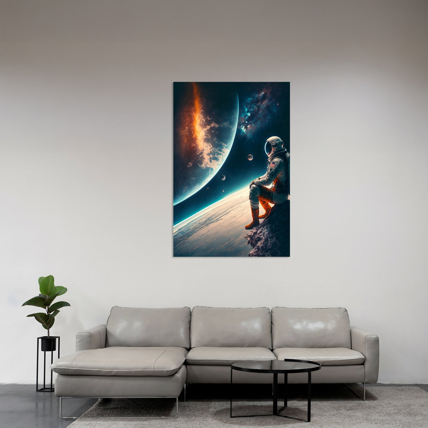 Astronot ve Uzay Manzarası
