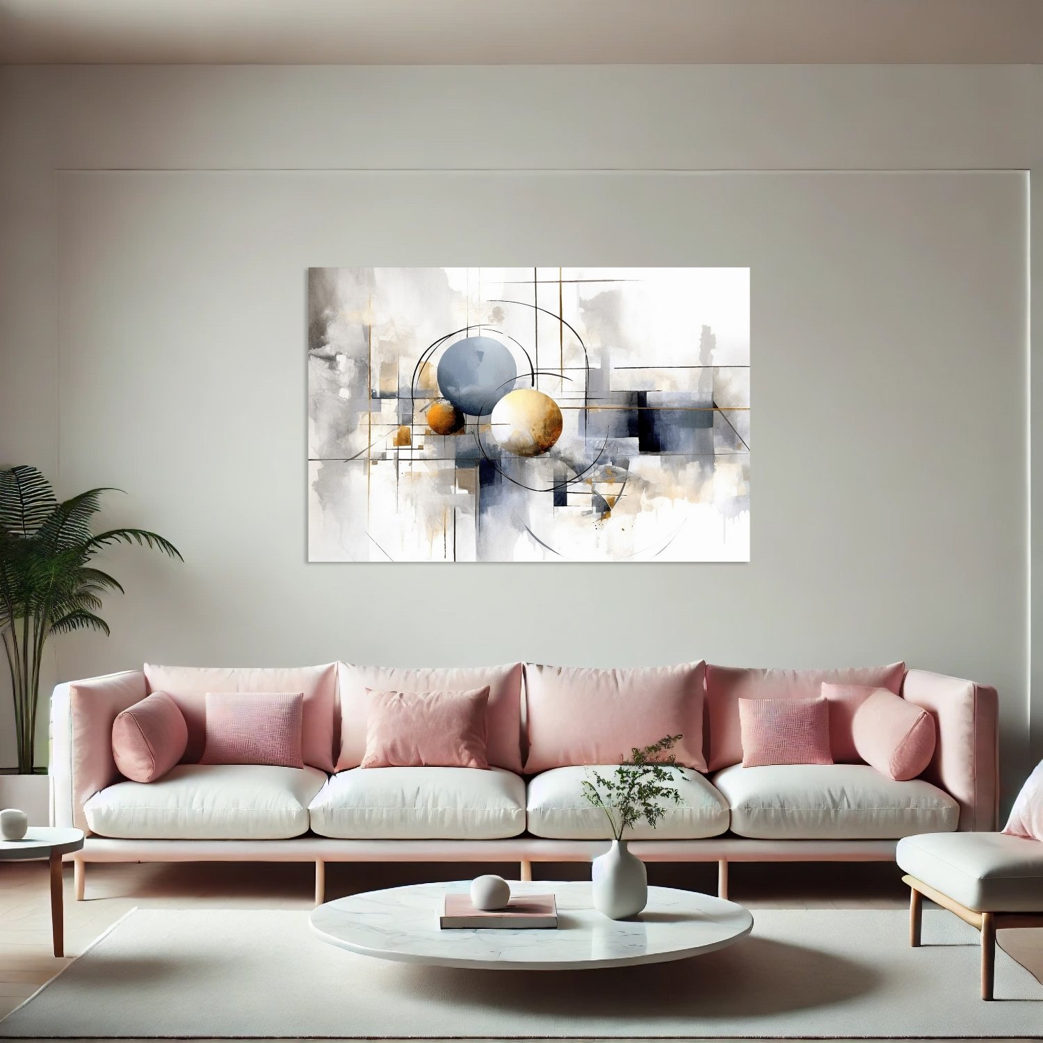 Modern Geometrik Daire Tasarımı