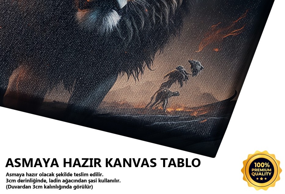 Kükreyen Aslan Portresi