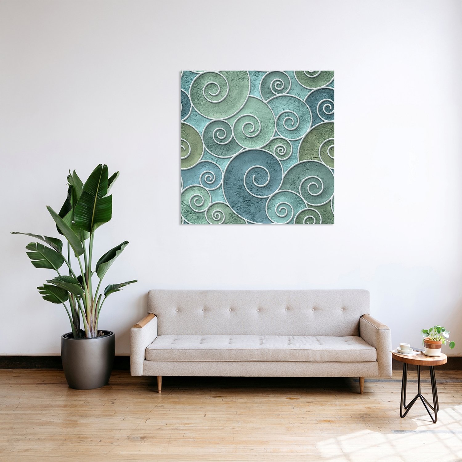 Yeşil Spiral Dalga Deseni