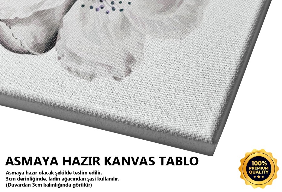 Mavi Çiçek Tablo