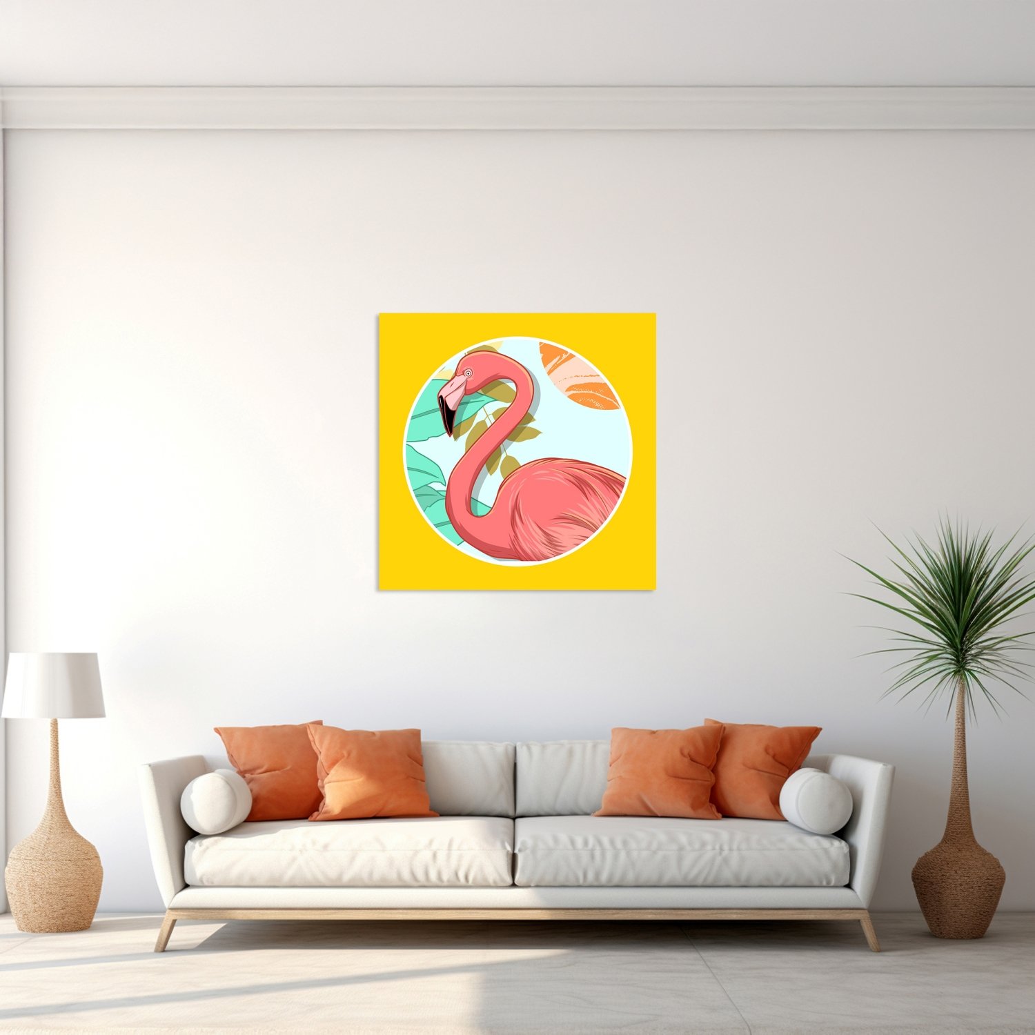 Üçlü Seri Sağ Flamingo Tablo