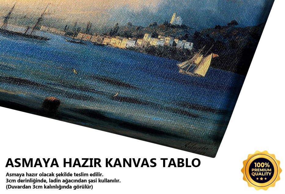 Günbatımında Yatla Tablo