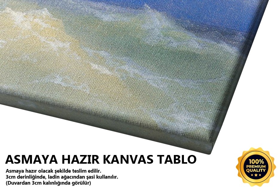 Kayalık Sahilin Açığında Dalgalı Deniz, 1893 Tablo