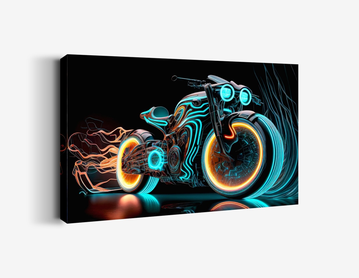 Neon Motor İllüstrasyonu